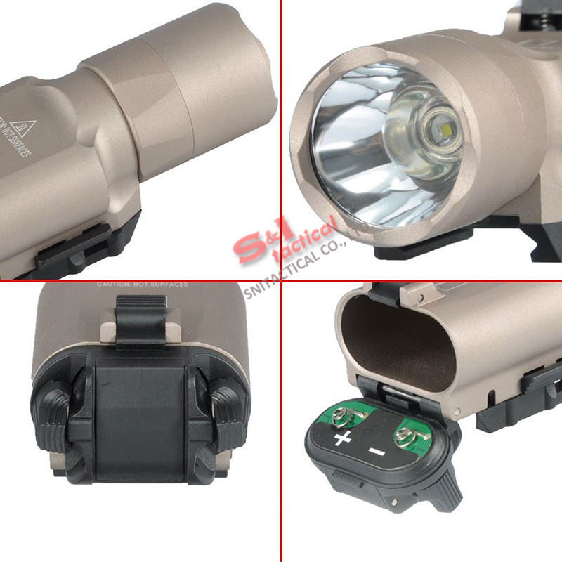 Tactical light SF X300 Ultra LED Weapon Light X300U Fits Handgun